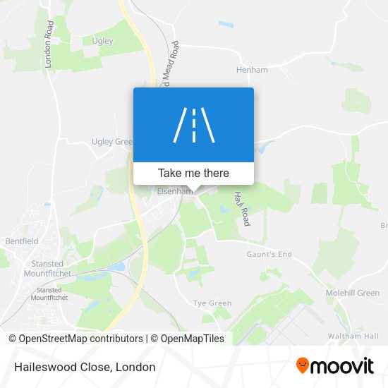 Haileswood Close map