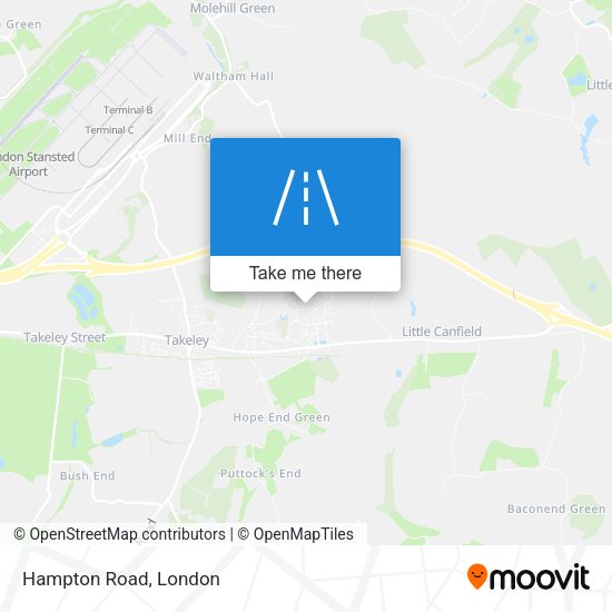 Hampton Road map