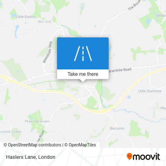 Haslers Lane map