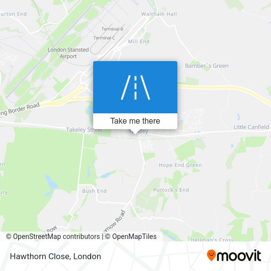 Hawthorn Close map