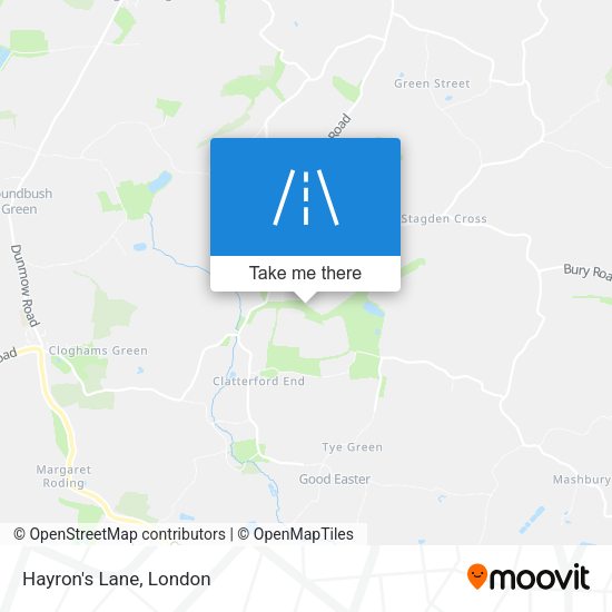 Hayron's Lane map