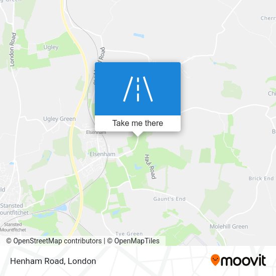 Henham Road map