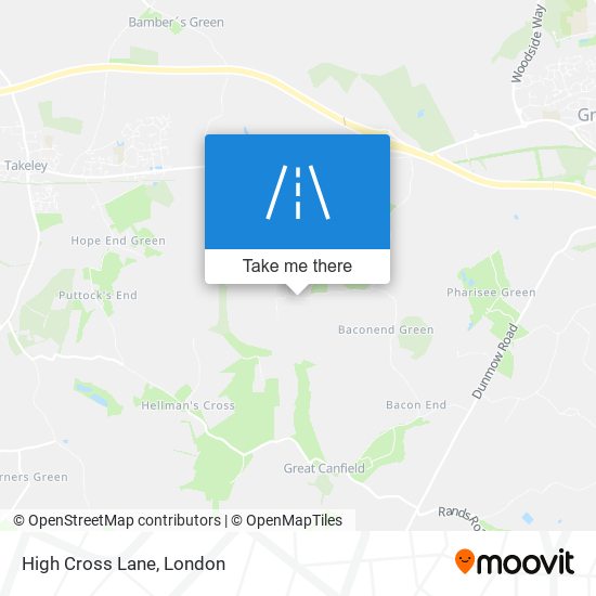 High Cross Lane map