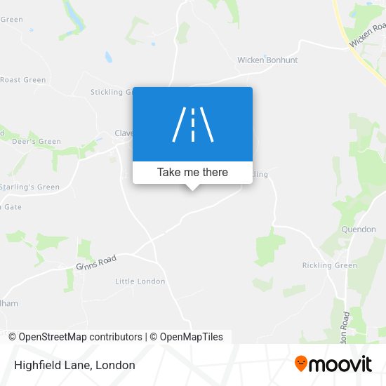 Highfield Lane map