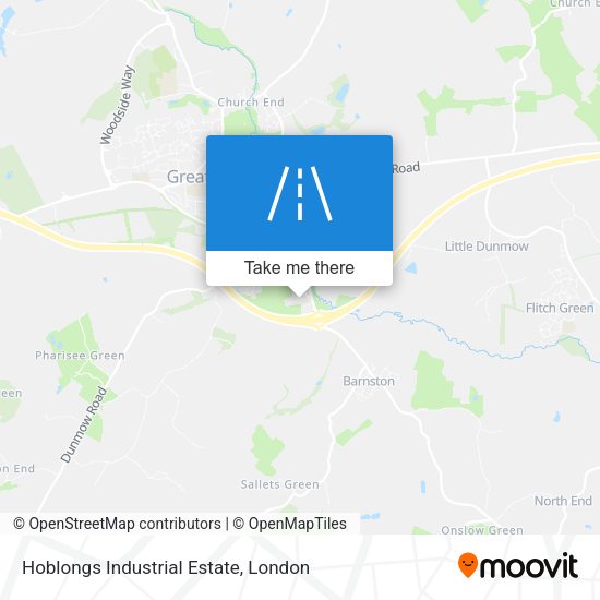 Hoblongs Industrial Estate map
