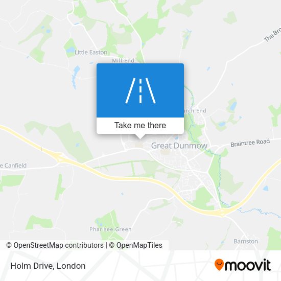 Holm Drive map