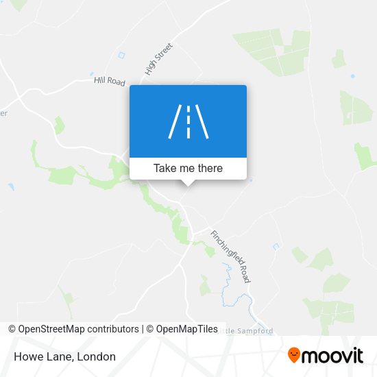 Howe Lane map
