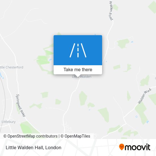 Little Walden Hall map