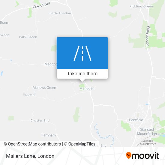 Mailers Lane map