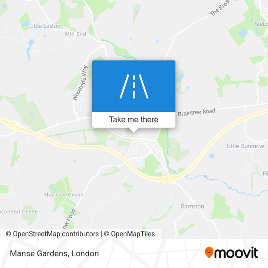 Manse Gardens map