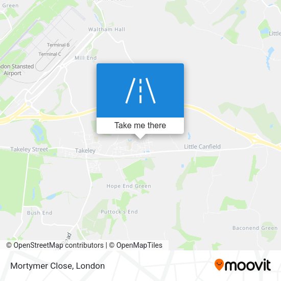 Mortymer Close map