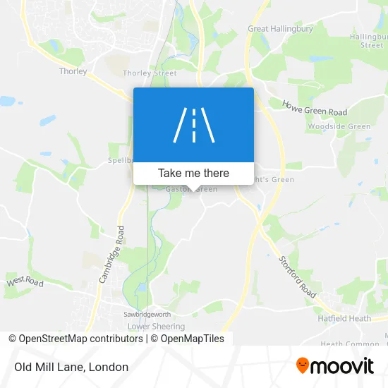 Old Mill Lane map