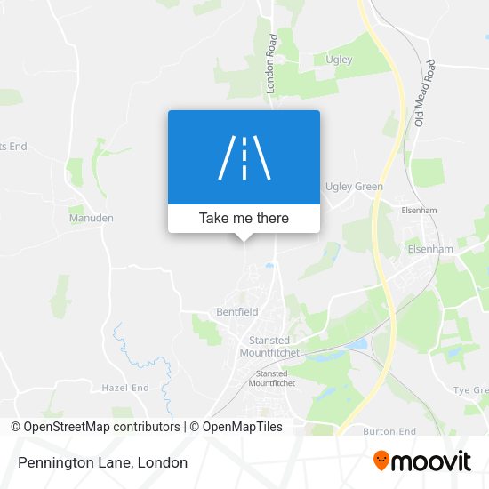 Pennington Lane map