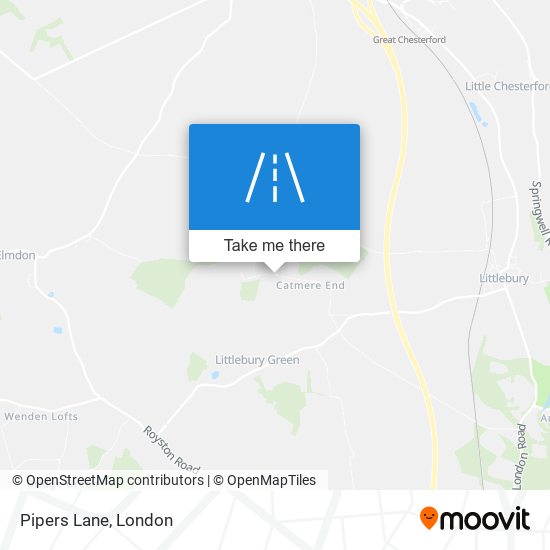 Pipers Lane map