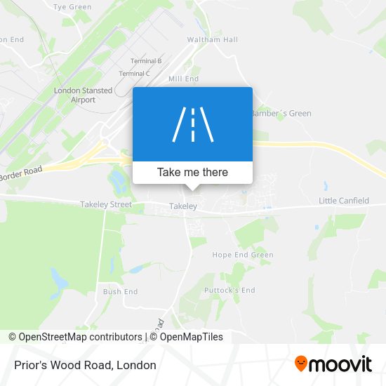 Prior's Wood Road map