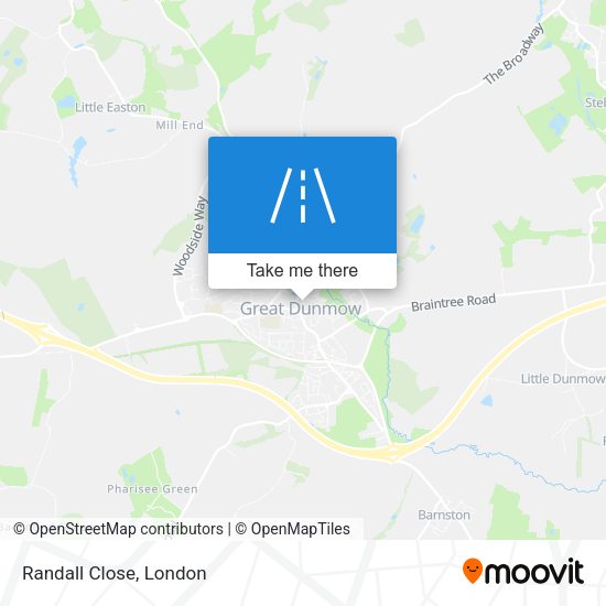 Randall Close map