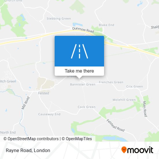 Rayne Road map