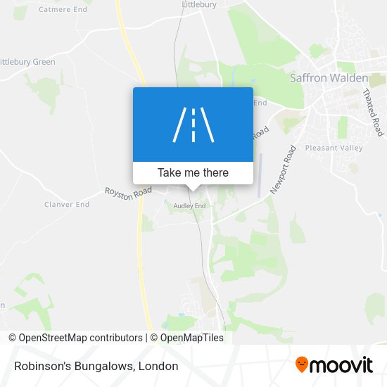 Robinson's Bungalows map