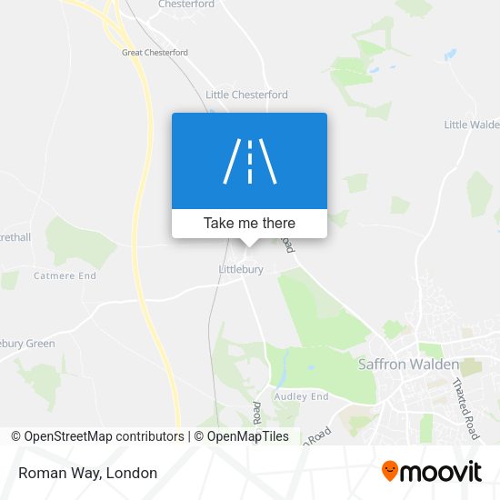 Roman Way map