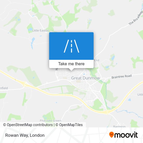 Rowan Way map