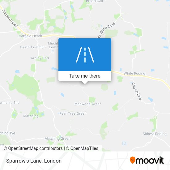 Sparrow's Lane map