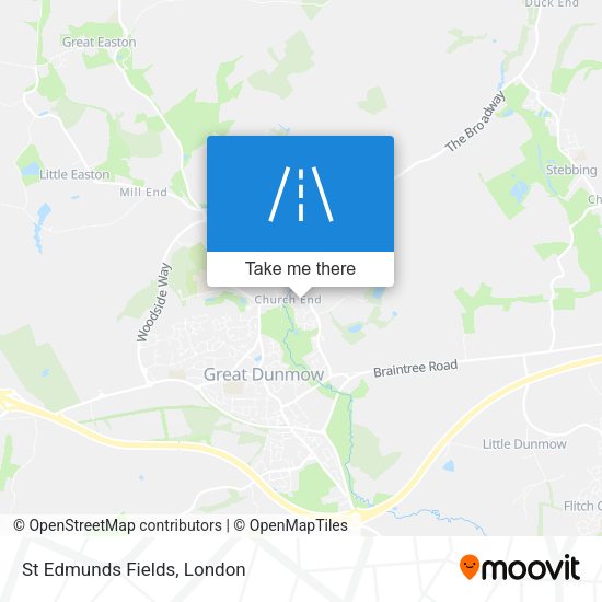 St Edmunds Fields map
