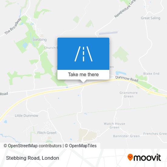 Stebbing Road map
