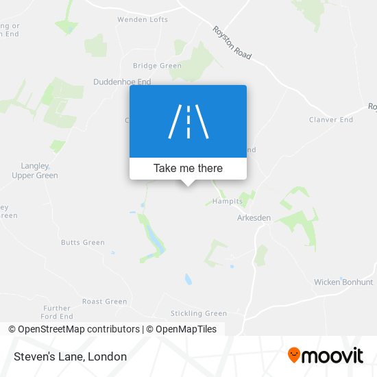 Steven's Lane map