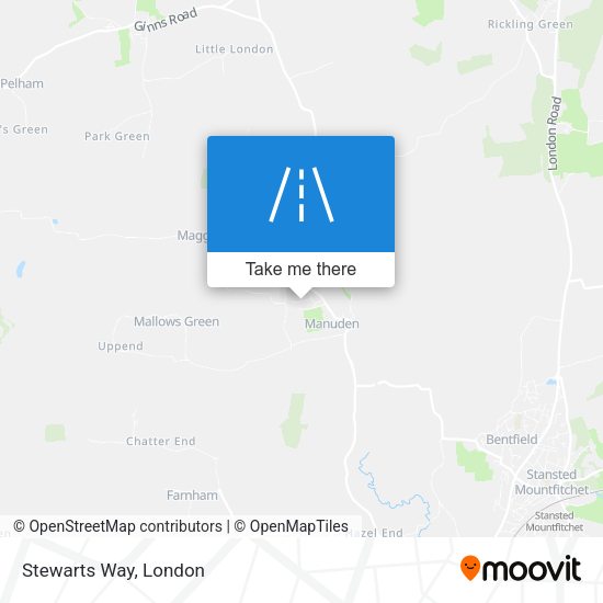 Stewarts Way map