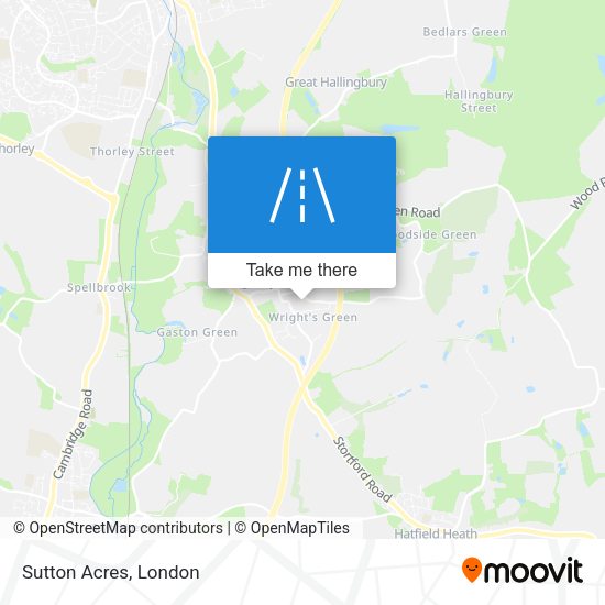 Sutton Acres map