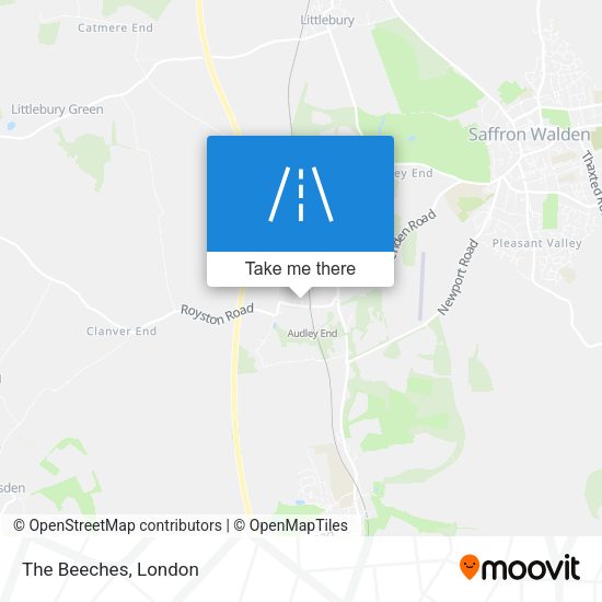 The Beeches map