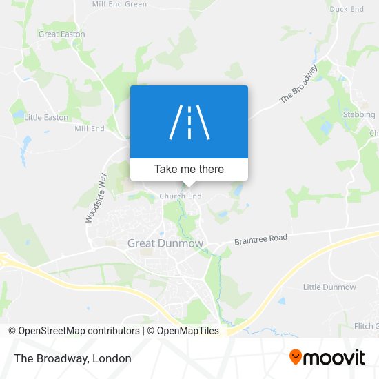 The Broadway map