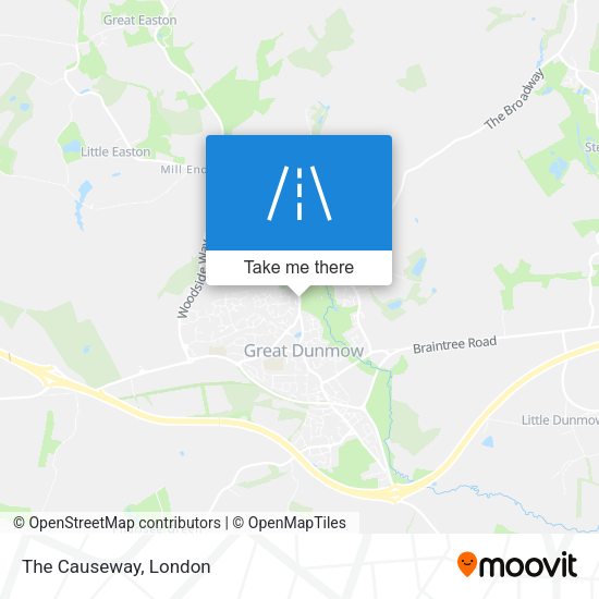 The Causeway map
