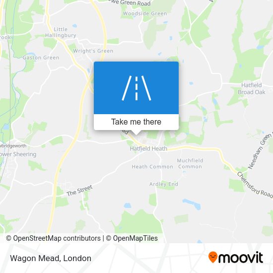 Wagon Mead map