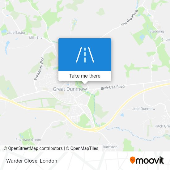 Warder Close map