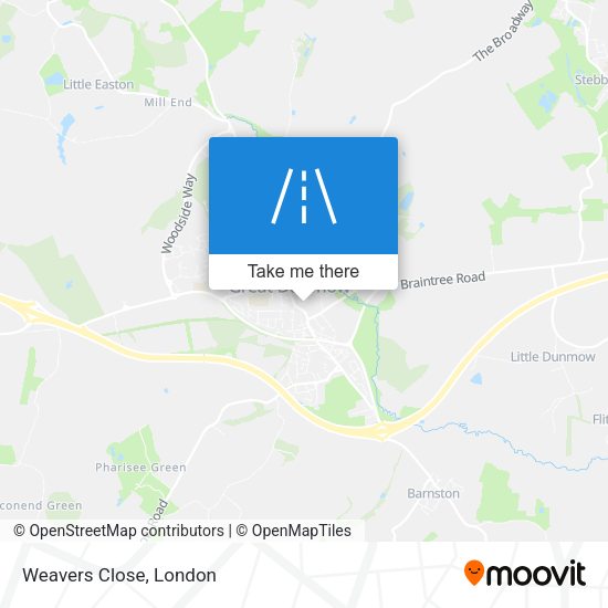 Weavers Close map