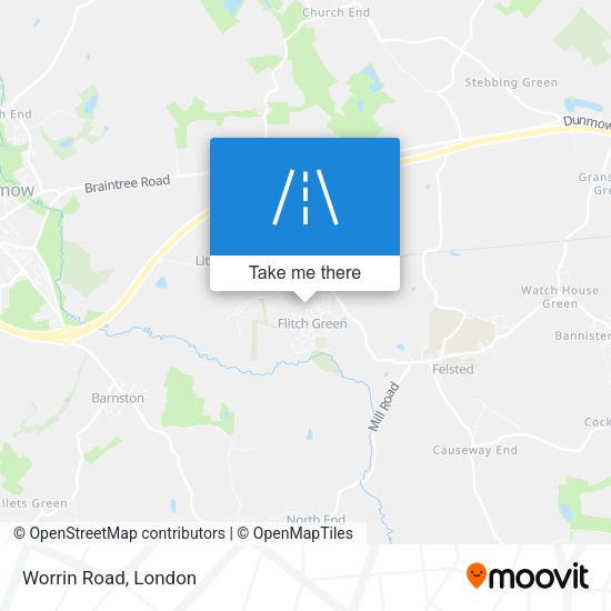 Worrin Road map