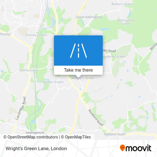 Wright's Green Lane map