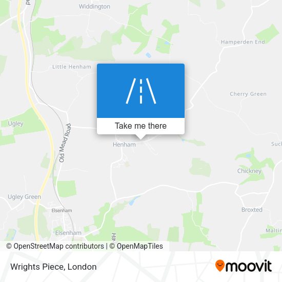 Wrights Piece map