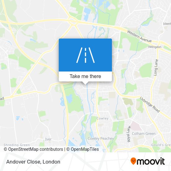 Andover Close map