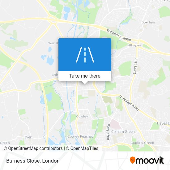 Burness Close map