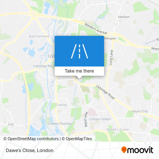 Dawe's Close map