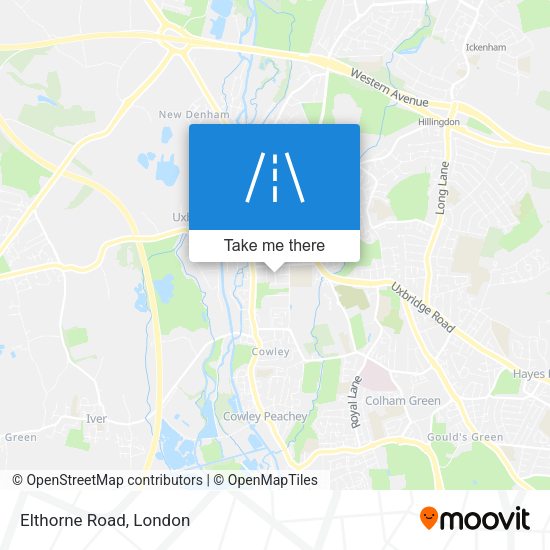 Elthorne Road map