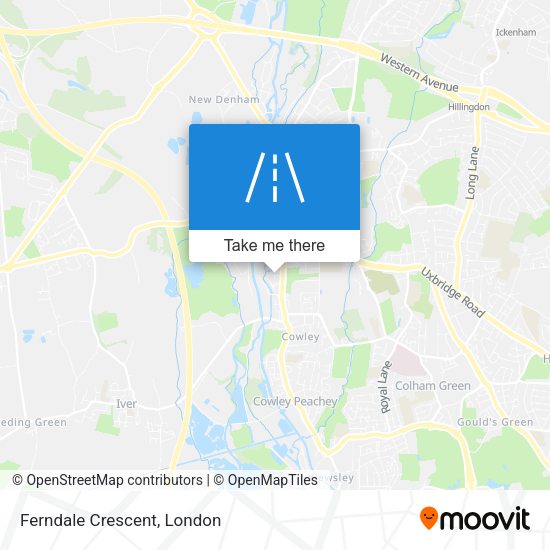 Ferndale Crescent map