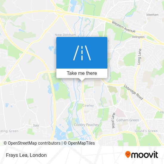 Frays Lea map