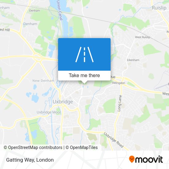 Gatting Way map