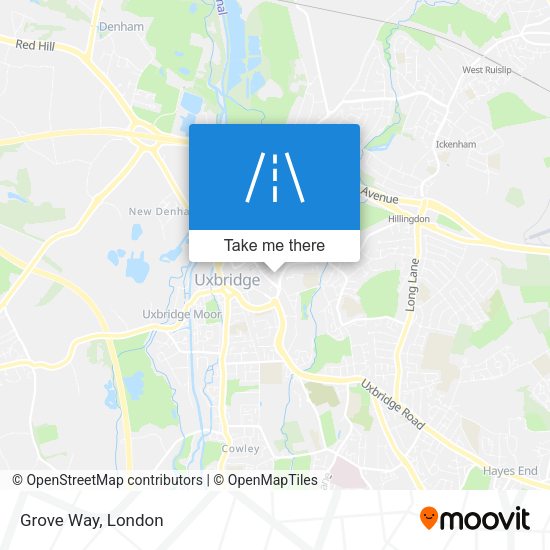 Grove Way map