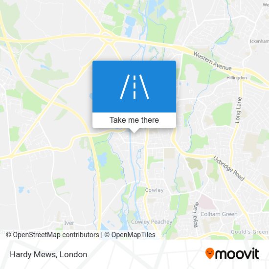 Hardy Mews map