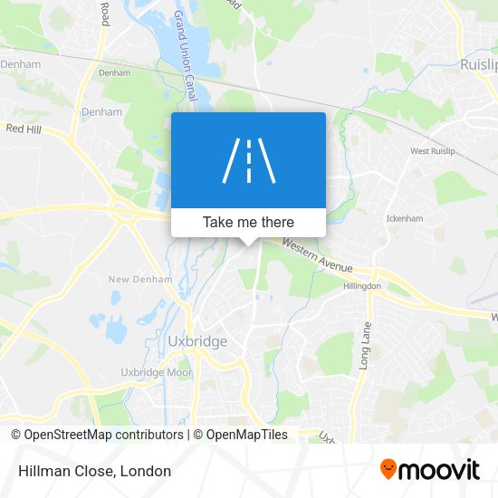 Hillman Close map
