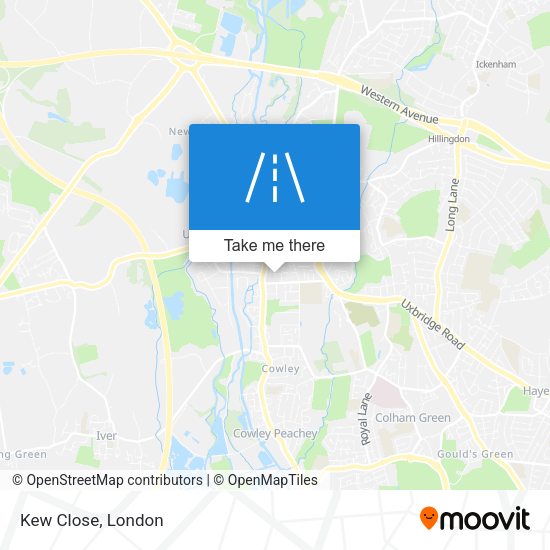Kew Close map